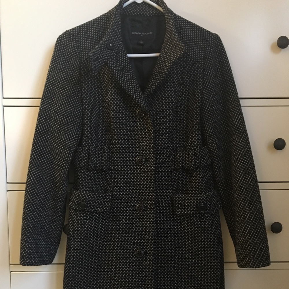 Long Banana Republic pea coat - Size XS